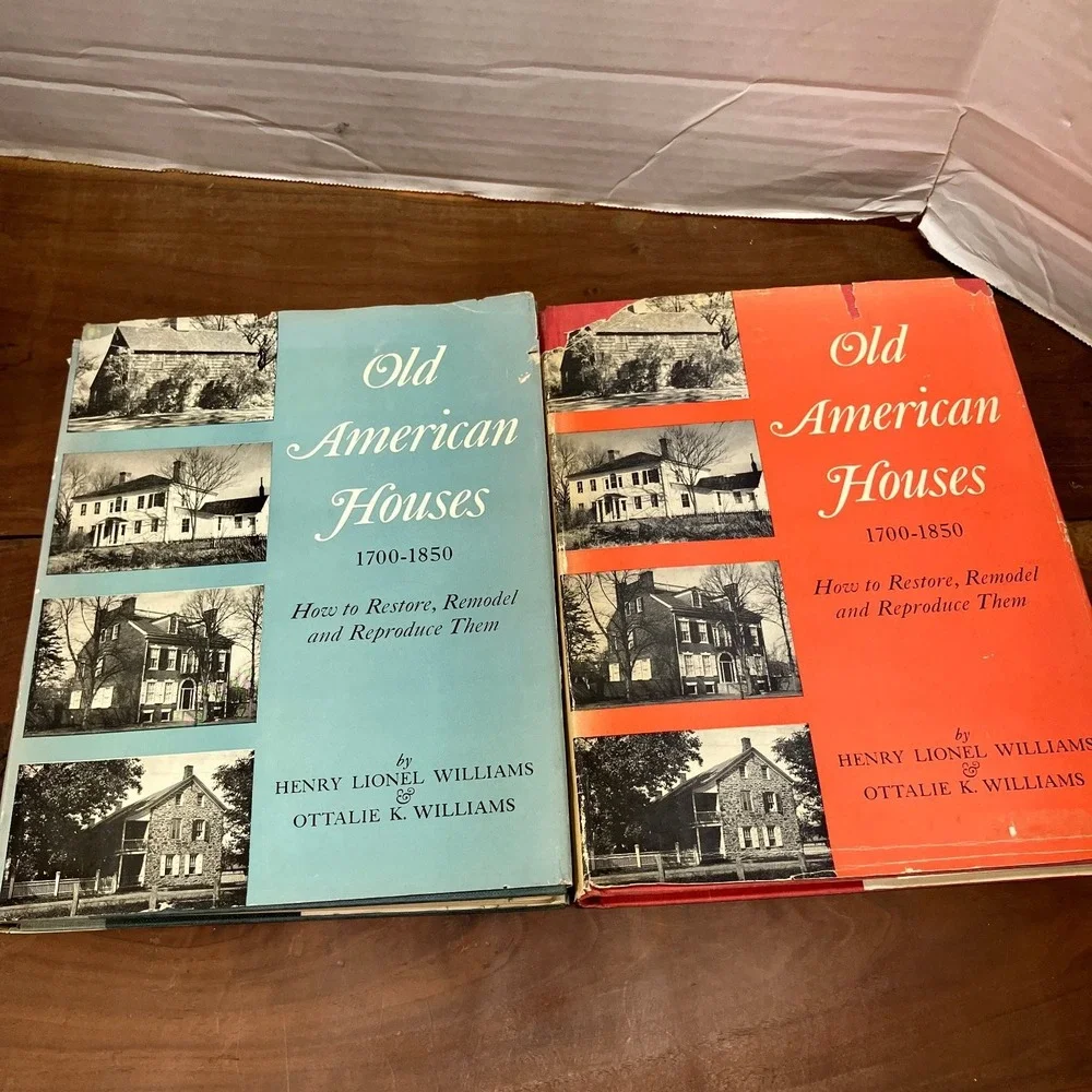 Old American Houses 1700-1850 Williams Architecture Restoration Bonanza 1957